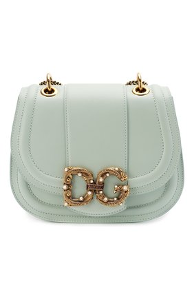 Женская сумка dg amore DOLCE & GABBANA бирюзового цвета по цене 152000 руб., арт. BB6677/AK295 | Фото 1 Женская сумка dg amore DOLCE & GABBANA бирюзового цвета, арт. BB6677/AK295 | Фото 1