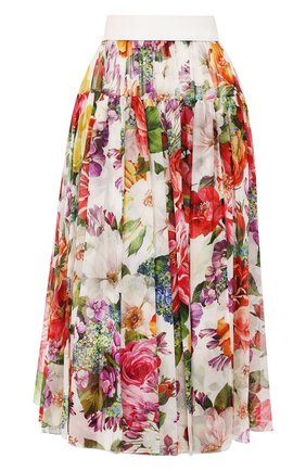 Женская шелковая юбка DOLCE & GABBANA разноцветного цвета по цене 99500 руб., арт. F4BR3T/IS1AK | Фото 1 Женская шелковая юбка DOLCE & GABBANA разноцветного цвета, арт. F4BR3T/IS1AK | Фото 1
