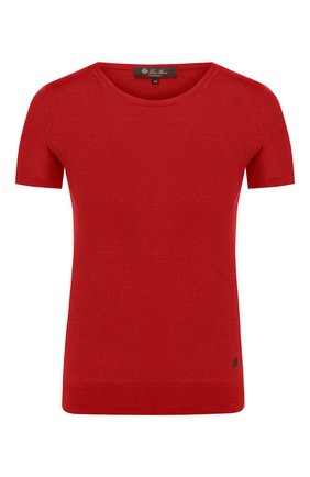 Женский топ из смеси шелка и хлопка LORO PIANA красного цвета по цене 85700 руб., арт. FAG1725 | Фото 1 Женский топ из смеси шелка и хлопка LORO PIANA красного цвета, арт. FAG1725 | Фото 1