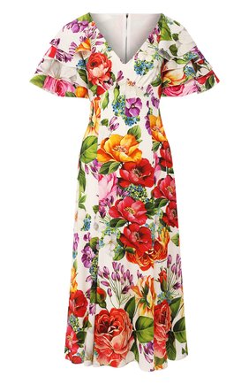 Женское шелковое платье DOLCE & GABBANA разноцветного цвета по цене 236000 руб., арт. F6H2NT/FSAZM | Фото 1 Женское шелковое платье DOLCE & GABBANA разноцветного цвета, арт. F6H2NT/FSAZM | Фото 1