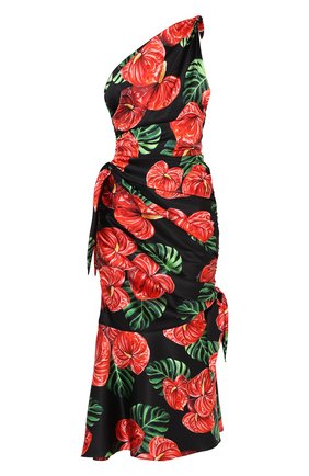 Женское шелковое платье DOLCE & GABBANA красного цвета по цене 198000 руб., арт. F6I2LT/FSA0A | Фото 1 Женское шелковое платье DOLCE & GABBANA красного цвета, арт. F6I2LT/FSA0A | Фото 1