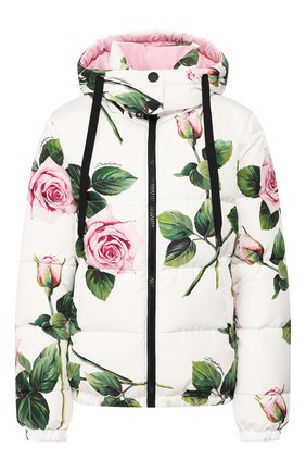 Женская пуховая куртка DOLCE & GABBANA белого цвета по цене 154000 руб., арт. F9G93T/G7VDP | Фото 1 Женская пуховая куртка DOLCE & GABBANA белого цвета, арт. F9G93T/G7VDP | Фото 1