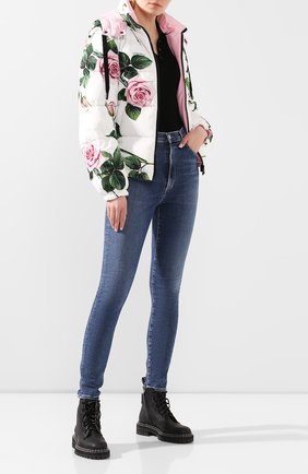 Женская пуховая куртка DOLCE & GABBANA белого цвета по цене 154000 руб., арт. F9G93T/G7VDP | Фото 2 Женская пуховая куртка DOLCE & GABBANA белого цвета, арт. F9G93T/G7VDP | Фото 2