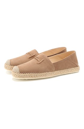 Женские замшевые эспадрильи TOD’S бежевого цвета по цене 31300 руб., арт. XXW66B0CY50NV6 | Фото 1 Женские замшевые эспадрильи TOD’S бежевого цвета, арт. XXW66B0CY50NV6 | Фото 1