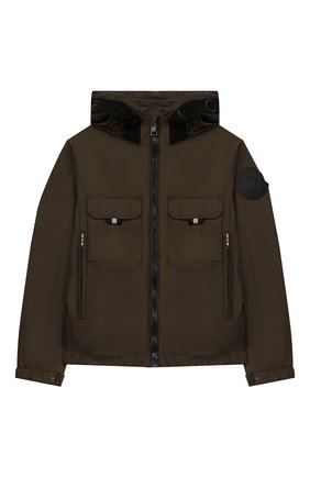 Детского куртка MONCLER хаки цвета по цене 24400 руб., арт. F1-954-1A703-20-68352/8-10A | Фото 1 Детского куртка MONCLER хаки цвета, арт. F1-954-1A703-20-68352/8-10A | Фото 1