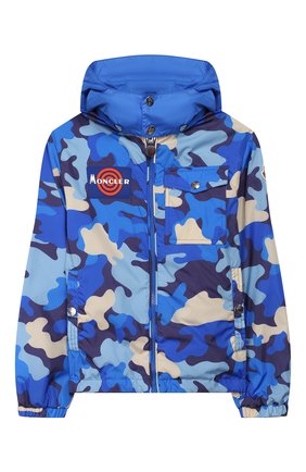 Детского ветровка MONCLER синего цвета по цене 37300 руб., арт. F1-954-1A715-20-539TQ/8-10A | Фото 1 Детского ветровка MONCLER синего цвета, арт. F1-954-1A715-20-539TQ/8-10A | Фото 1
