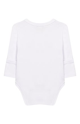 Детское хлопковое боди KISSY KISSY белого цвета по цене 2255 руб., арт. 346926 | Фото 2 Детское хлопковое боди KISSY KISSY белого цвета, арт. 346926 | Фото 2