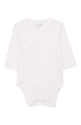 Детское хлопковое боди KISSY KISSY белого цвета по цене 2540 руб., арт. 14174 | Фото 1 Детское хлопковое боди KISSY KISSY белого цвета, арт. 14174 | Фото 1