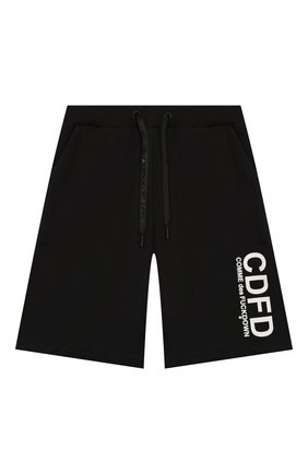 Детские хлопковые шорты COMME DES FUCKDOWN черного цвета по цене 4705 руб., арт. BFCD2100J | Фото 1 Детские хлопковые шорты COMME DES FUCKDOWN черного цвета, арт. BFCD2100J | Фото 1