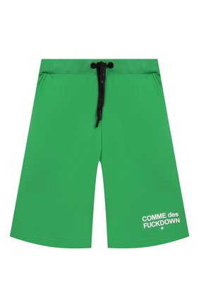 Детские хлопковые шорты COMME DES FUCKDOWN зеленого цвета по цене 4705 руб., арт. BFCD2105J | Фото 1 Детские хлопковые шорты COMME DES FUCKDOWN зеленого цвета, арт. BFCD2105J | Фото 1