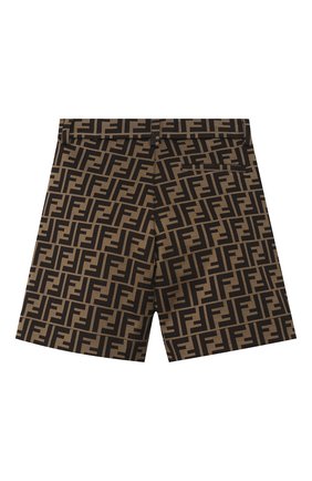 Детские хлопковые шорты FENDI коричневого цвета по цене 48950 руб., арт. JMF274/A6A6/3A-6A | Фото 2 Детские хлопковые шорты FENDI коричневого цвета, арт. JMF274/A6A6/3A-6A | Фото 2 (Материал внешний: Синтетический материал, Хлопок; Мальчики Кросс-КТ: Шорты-одежда; Ростовка одежда: 6 лет | 116 см)