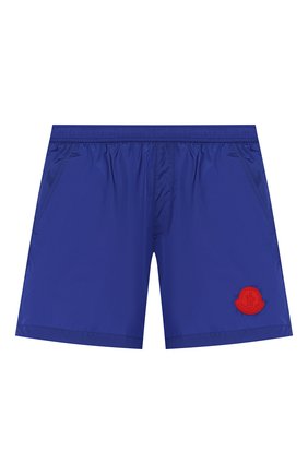 Детские плавки-шорты MONCLER синего цвета по цене 12950 руб., арт. F1-954-2C701-20-53326/4-6A | Фото 1 Детские плавки-шорты MONCLER синего цвета, арт. F1-954-2C701-20-53326/4-6A | Фото 1 (Материал внешний: Синтетический материал; Кросс-КТ: Пляж; Ростовка одежда: 4 года | 104 см, 5 лет | 110 см, 6 лет | 116 см)