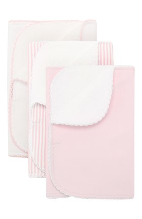 Детского комплект из 3-х пеленок KISSY KISSY розового цвета по цене 2775 руб., арт. 384121 | Фото 1 Детского комплект из 3-х пеленок KISSY KISSY розового цвета, арт. 384121 | Фото 1