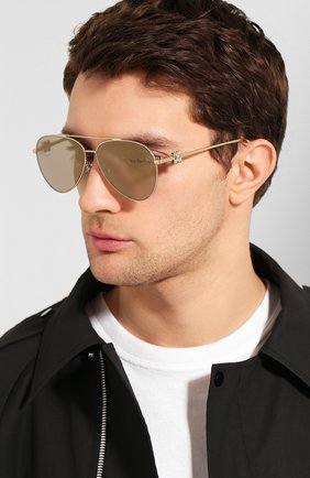 Мужские солнцезащитные очки OFF-WHITE золотого цвета по цене 29950 руб., арт. 0MRI004S202530209300 | Фото 2 Мужские солнцезащитные очки OFF-WHITE золотого цвета, арт. 0MRI004S202530209300 | Фото 2