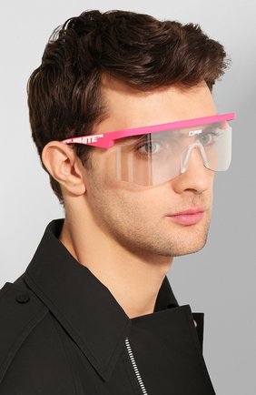 Мужские солнцезащитные очки OFF-WHITE фуксия цвета по цене 35400 руб., арт. 0MRI003S20I060412801 | Фото 2 Мужские солнцезащитные очки OFF-WHITE фуксия цвета, арт. 0MRI003S20I060412801 | Фото 2