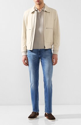 Мужские замшевые лоферы ERMENEGILDO ZEGNA коричневого цвета по цене 45800 руб., арт. A4457X-LHKUD | Фото 2 Мужские замшевые лоферы ERMENEGILDO ZEGNA коричневого цвета, арт. A4457X-LHKUD | Фото 2