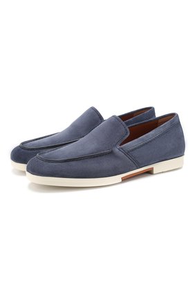 Мужские замшевые лоферы ERMENEGILDO ZEGNA синего цвета по цене 45800 руб., арт. A4457X-LHKUD | Фото 1 Мужские замшевые лоферы ERMENEGILDO ZEGNA синего цвета, арт. A4457X-LHKUD | Фото 1
