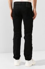 Му жские джинсы RAF SIMONS черного цвета, арт. 201-311A-10134 | Фото 4 (Силуэт М (брюки): Широкие; Кросс-КТ: Деним; Длина (брюки, джинсы): Стандартные; Материал внешний: Хлопок, Деним)