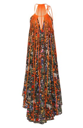 Женское шелковое платье STELLA MCCARTNEY разноцветного цвета по цене 180500 руб., арт. 600801/S0A53 | Фото 1 Женское шелковое платье STELLA MCCARTNEY разноцветного цвета, арт. 600801/S0A53 | Фото 1