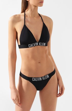 Женский плавки-бикини CALVIN KLEIN черного цвета по цене 4550 руб., арт. KW0KW00939 | Фото 2 Женский плавки-бикини CALVIN KLEIN черного цвета, арт. KW0KW00939 | Фото 2