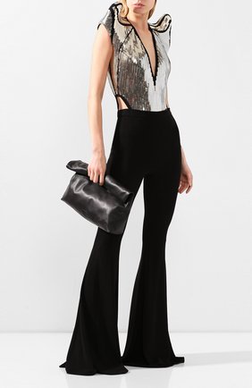 Женское боди с пайетками RICK OWENS золотого цвета по цене 117500 руб., арт. R020S1152/WEM8 | Фото 2 Женское боди с пайетками RICK OWENS золотого цвета, арт. R020S1152/WEM8 | Фото 2