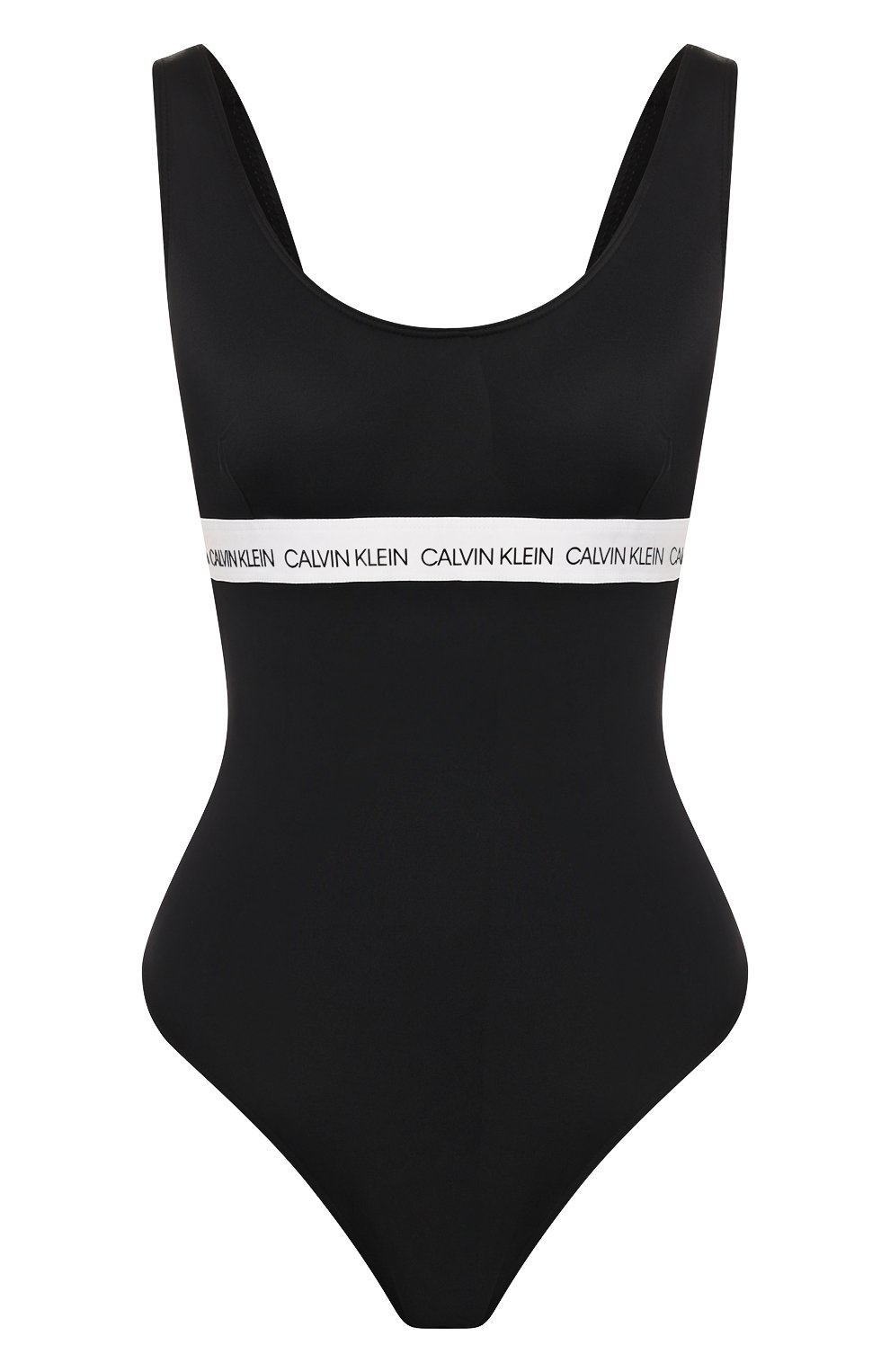 Женский черный слитный купальник CALVIN KLEIN — купить за 9950 руб. в ...