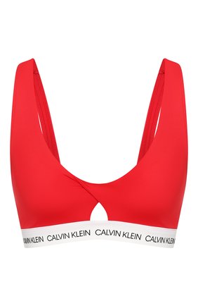 Женский бра-топ CALVIN KLEIN красного цвета по цене 5690 руб., арт. KW0KW00925 | Фото 1 Женский бра-топ CALVIN KLEIN красного цвета, арт. KW0KW00925 | Фото 1
