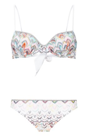 Женский раздельный купальник MISSONI разноцветного цвета по цене 33650 руб., арт. MMP00122/BR00AJ | Фото 1 Женский раздельный купальник MISSONI разноцветного цвета, арт. MMP00122/BR00AJ | Фото 1