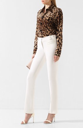 Женские шерстяные брюки TOM FORD белого цвета по цене 159000 руб., арт. PAW314-FAX236 | Фото 2 Женские шерстяные брюки TOM FORD белого цвета, арт. PAW314-FAX236 | Фото 2
