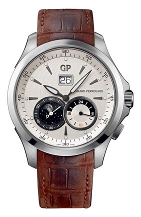 Мужские часы moon phases dual time & gmt GIRARD-PERREGAUX белого цвета по цене 1078000 руб., арт. 49655-11-132-BB6A | Фото 1 Мужские часы moon phases dual time & gmt GIRARD-PERREGAUX белого цвета, арт. 49655-11-132-BB6A | Фото 1
