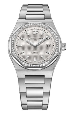 Женские часы laureato 34 mm GIRARD-PERREGAUX серебряного цвета по цене 671000 руб., арт. 80189D11A131-11A | Фото 1 Женские часы laureato 34 mm GIRARD-PERREGAUX серебряного цвета, арт. 80189D11A131-11A | Фото 1