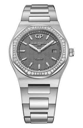 Женские часы laureato 34 mm GIRARD-PERREGAUX серого цвета по цене 677750 руб., арт. 80189D11A231-11A | Фото 1 Женские часы laureato 34 mm GIRARD-PERREGAUX серого цвета, арт. 80189D11A231-11A | Фото 1