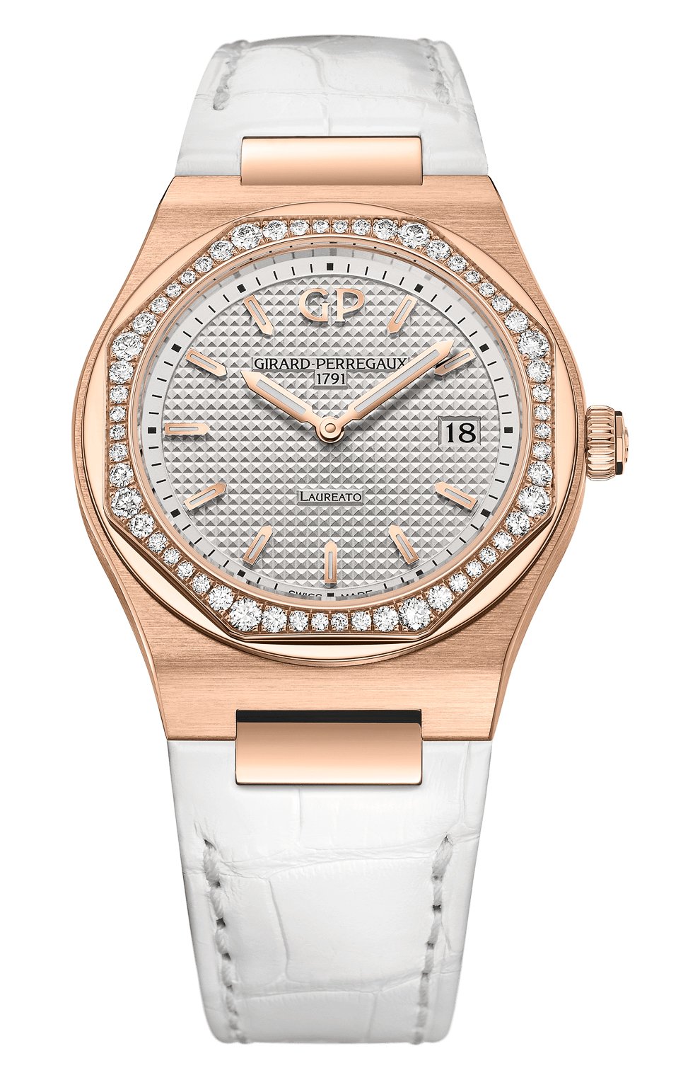 Женские часы laureato 34 mm GIRARD-PERREGAUX серого цвета, арт. 80189D52A132-CB6A | Фото 1
