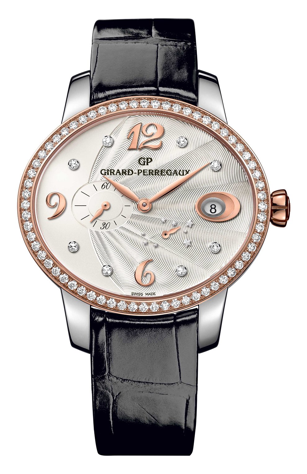 Женские часы power reserve steel and rose gold GIRARD-PERREGAUX серебряного цвета, арт. 80486D56A162-CK6A | Фото 1