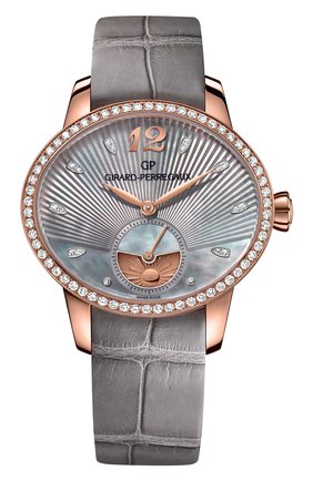 Женские часы day and night rose gold grey GIRARD-PERREGAUX бесцветного цвета по цене 3695000 руб., арт. 80488D52A251-CK2A | Фото 1 Женские часы day and night rose gold grey GIRARD-PERREGAUX бесцветного цвета, арт. 80488D52A251-CK2A | Фото 1 (Механизм: Автомат; Материал корпуса: Розовое золото; Цвет циферблата: Перламутровый)