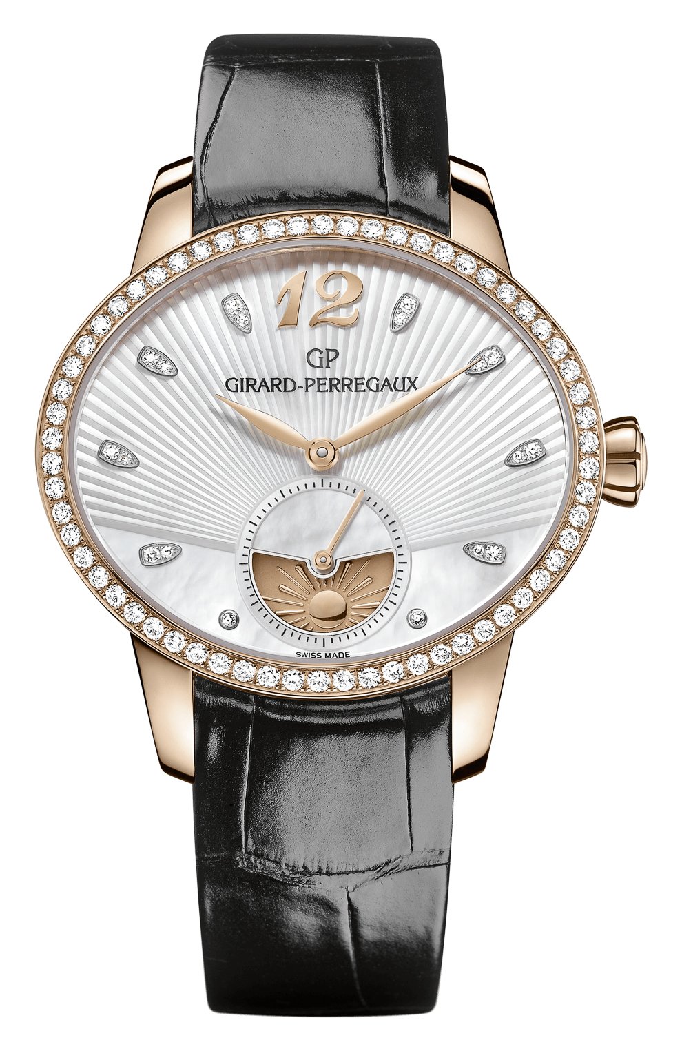 Женские часы day and night rose gold pearl GIRARD-PERREGAUX перламутрового цвета, арт. 80488D52A751-CK6A | Фото 1