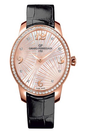 Женские часы majestic rose gold GIRARD-PERREGAUX перламутрового цвета по цене 1828100 руб., арт. 80493D52A763-CK6A | Фото 1 Женские часы majestic rose gold GIRARD-PERREGAUX перламутрового цвета, арт. 80493D52A763-CK6A | Фото 1