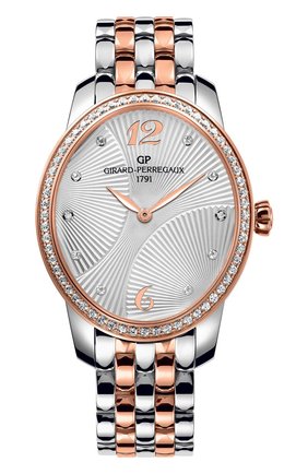 Женские часы majestic steel and rose gold GIRARD-PERREGAUX бесцветного цвета по цене 2552000 руб., арт. 80493D56A162-56A | Фото 1 Женские часы majestic steel and rose gold GIRARD-PERREGAUX бесцветного цвета, арт. 80493D56A162-56A | Фото 1 (Механизм: Автомат; Цвет циферблата: Перламутровый; Материал корпуса: Сталь и розовое золото)