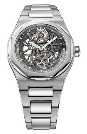 Мужские часы laureato skeleton GIRARD-PERREGAUX серого цвета по цене 2230000 руб., арт. 81015-11-001-11A | Фото 1 Мужские часы laureato skeleton GIRARD-PERREGAUX серого цвета, арт. 81015-11-001-11A | Фото 1