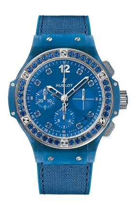 Женские часы big bang blue linen HUBLOT бесцветного цвета, арт. 341.XL.2770.NR.1201 | Фото 1 (Материал корпуса: Другое; Цвет циферблата: Синий; Механизм: Автомат)