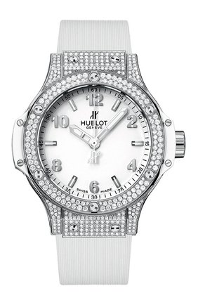 Женские часы big bang steel white pave HUBLOT белого цвета по цене 1414500 руб., арт. 361.SE.2010.RW.1704 | Фото 1 Женские часы big bang steel white pave HUBLOT белого цвета, арт. 361.SE.2010.RW.1704 | Фото 1