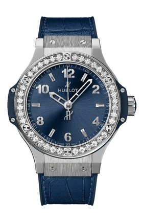 Женские часы big bang steel blue diamonds HUBLOT синего цвета по цене 975800 руб., арт. 361.SX.7170.LR.1204 | Фото 1 Женские часы big bang steel blue diamonds HUBLOT синего цвета, арт. 361.SX.7170.LR.1204 | Фото 1