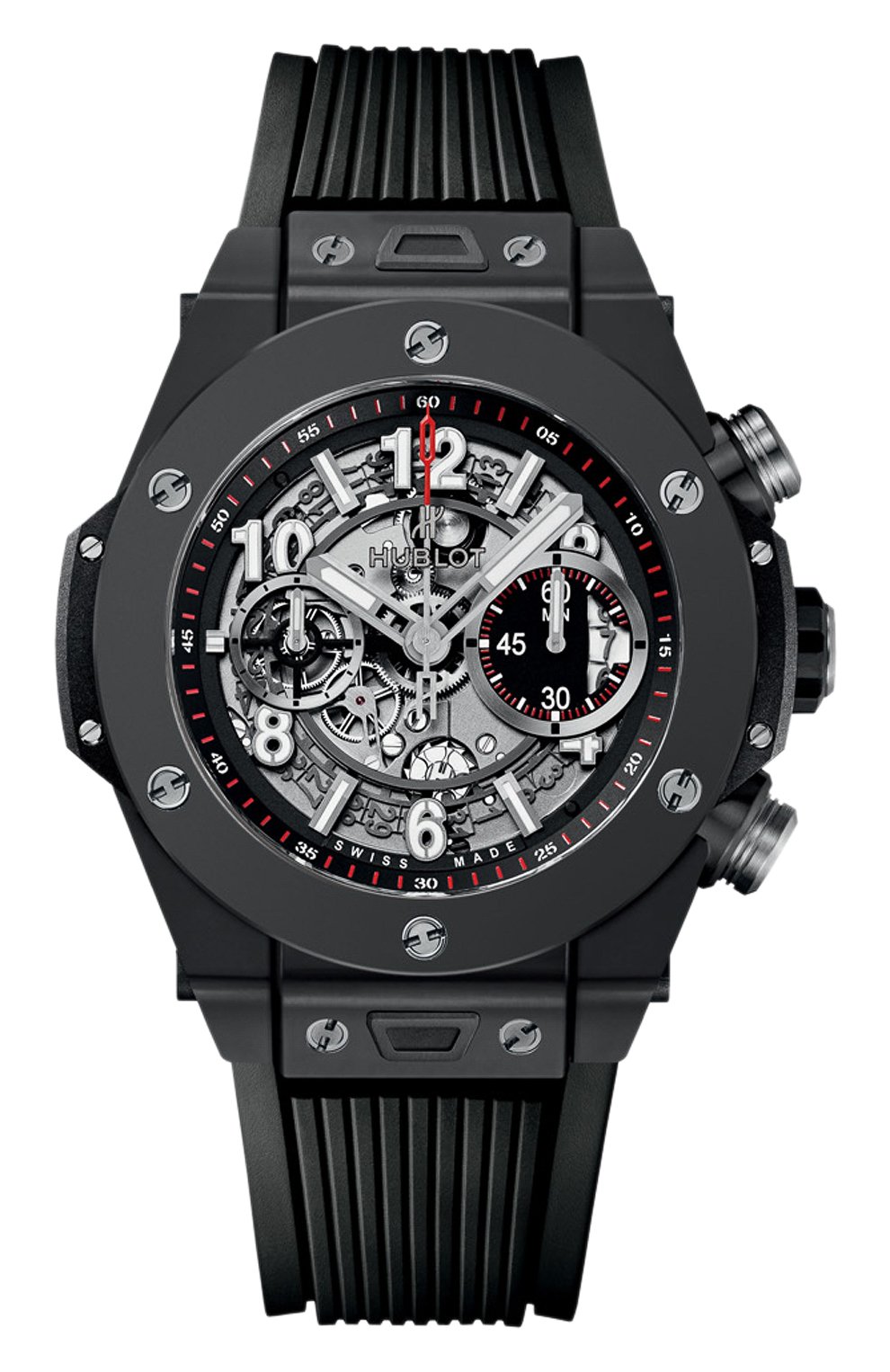 Мужские часы big bang unico black magic HUBLOT серого цвета, арт. 411.CI.1170.RX | Фото 1