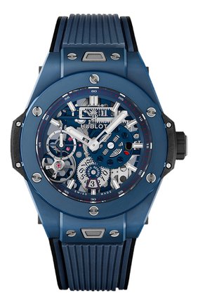 Мужские часы big bang meca-10 ceramic blue HUBLOT бесцветного цвета, арт. 414.EX.5123.RX | Фото 1 (Материал корпуса: Другое; Механизм: Механика; Цвет циферблата: Синий)