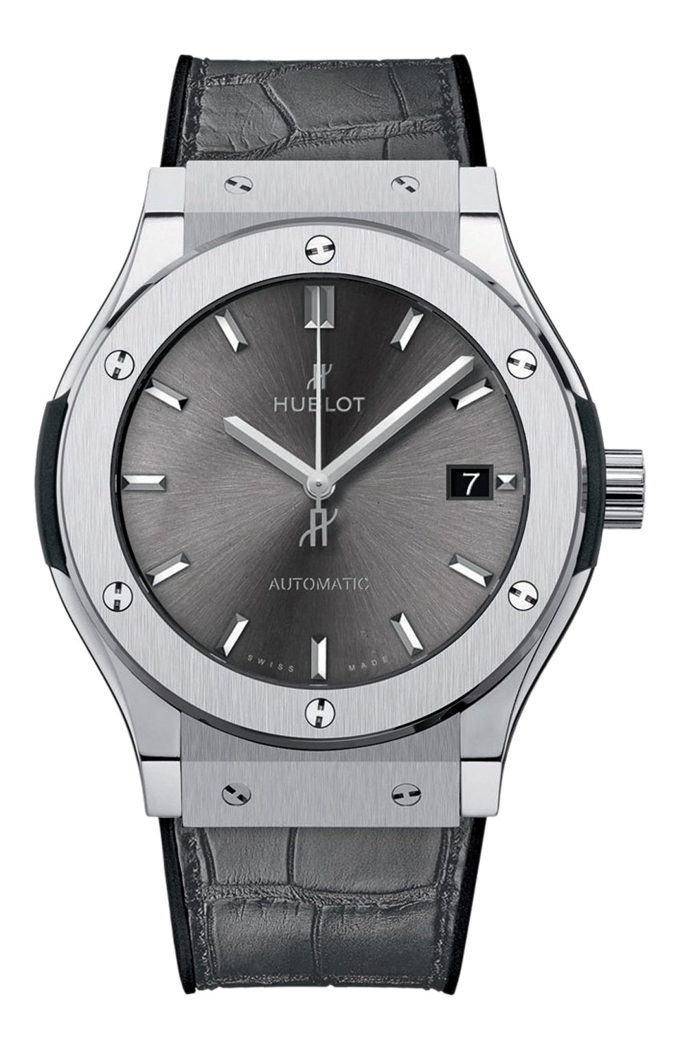 Мужские часы classic fusion titanium grey HUBLOT серебряного цвета, арт. 511.NX.7071.LR | Фото 1