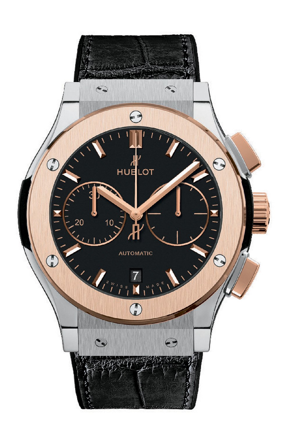 Мужские часы classic fusion titanium king gold HUBLOT черного цвета, арт. 521.NO.1181.LR | Фото 1