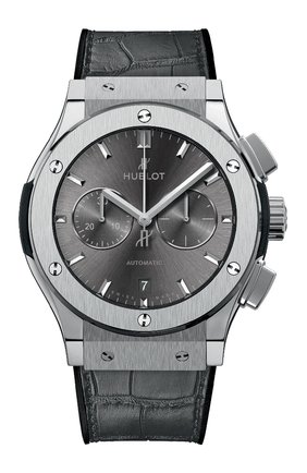 Мужские часы classic fusion racing grey chronograph titanium HUBLOT темно-серого цвета по цене 844600 руб., арт. 541.NX.7070.LR | Фото 1 Мужские часы classic fusion racing grey chronograph titanium HUBLOT темно-серого цвета, арт. 541.NX.7070.LR | Фото 1