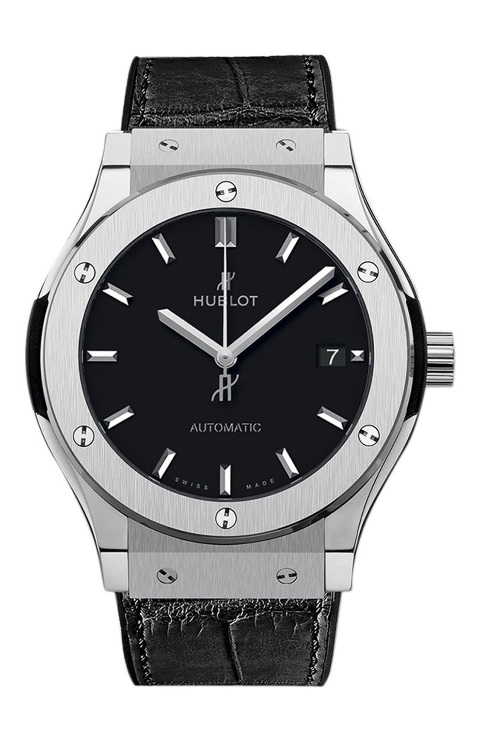 Мужские часы classic fusion titanium HUBLOT черного цвета, арт. 542.NX.1171.LR | Фото 1