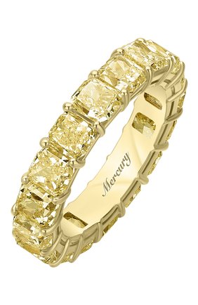 Женские кольцо MERCURY бесцветного цвета, арт. MR23511/YG/1YD0.20 | Фото 1 (Материал сплава: Желтое золото; Драгоценные камни: Бриллианты)