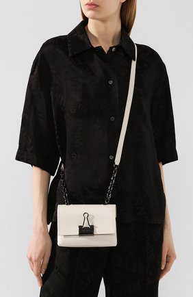 Женская сумка soft small OFF-WHITE белого цвета по цене 68000 руб., арт. 0WNA121T20LEA0010100 | Фото 2 Женская сумка soft small OFF-WHITE белого цвета, арт. 0WNA121T20LEA0010100 | Фото 2